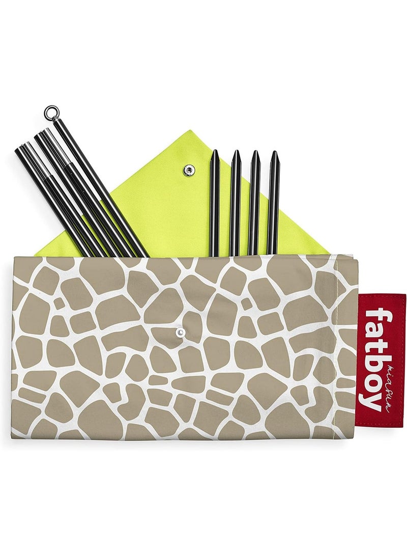 Fatboy Miasun Beach Tent | 3 m² of shade | Fits 2 adults and 2 kids | cotton fabric with aluminum poles and ground pegs | Lightweight and compact | 330x190x140 cm - Comporta - Image 4