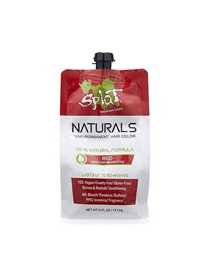 SPLAT Ls Semipermanent Red Hair Dye : 100% Vegan Crueltyfree No Bleach Required Free Of Ammonia Ppd Parabens & Sulfates 6 Oz - Image 4