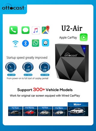 OTTOCAST U2 Air Wireless CarPlay Adapter CarPlay Dongle Activator Bluetooth USB Multimdia Player for Audi Toyota Volkswagen - pzsku/ZCC5E3097826D72062630Z/45/_/1713433405/cdc7b7c7-309f-4bcb-9769-844af9835a9f