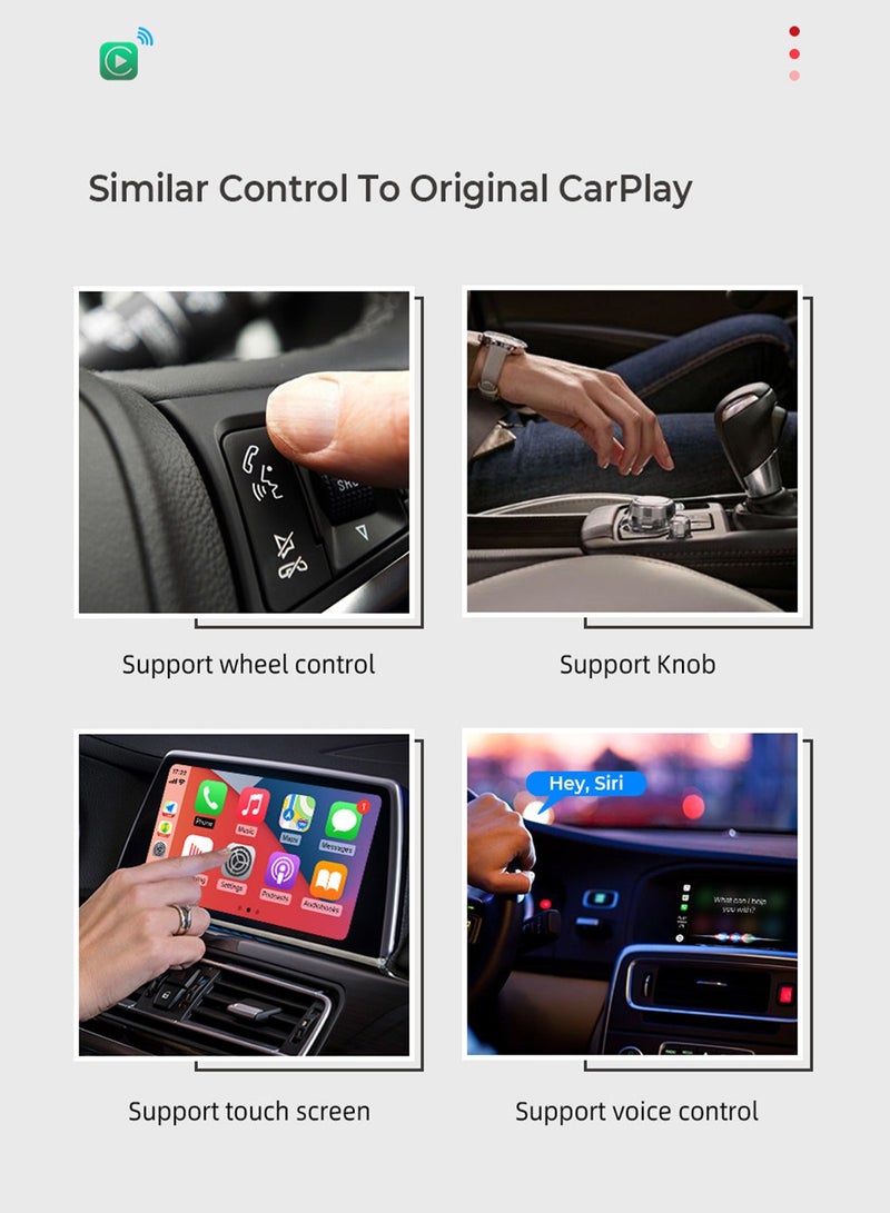 OTTOCAST U2 Air Wireless CarPlay Adapter CarPlay Dongle Activator Bluetooth USB Multimdia Player for Audi Toyota Volkswagen