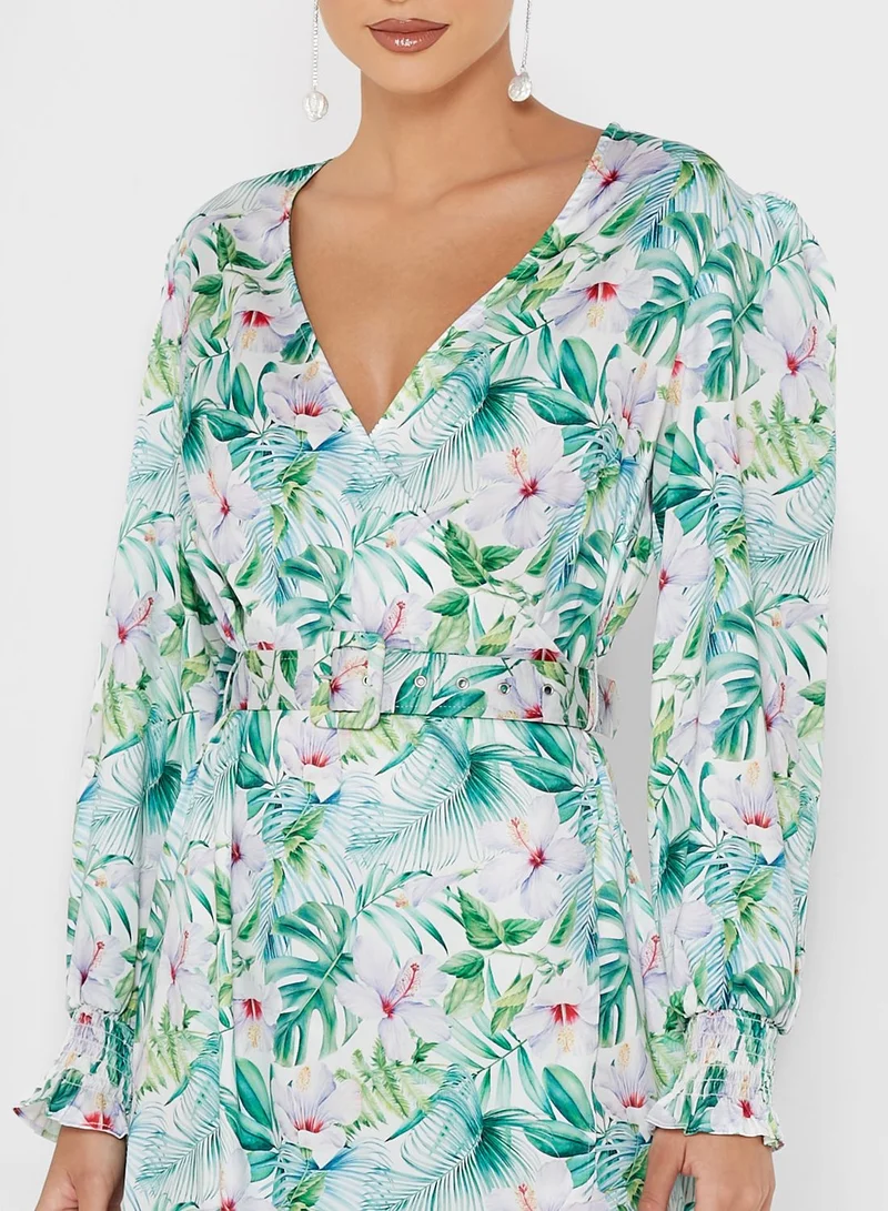 Raishma Floral Midi Dress