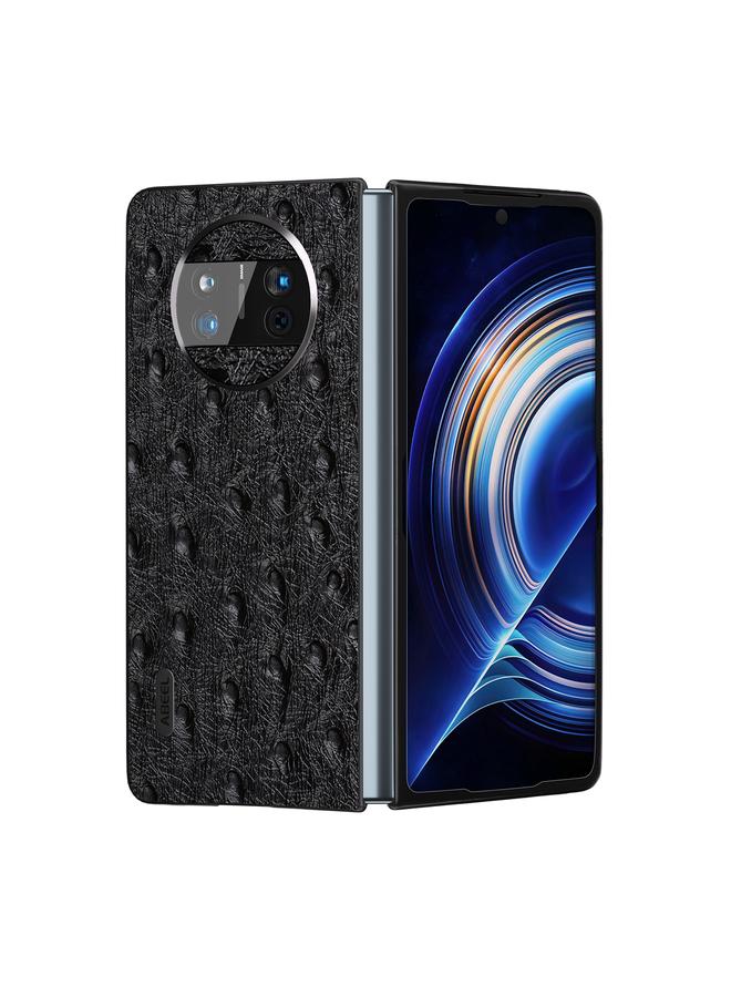 S-TOP Case For Huawei Mate X3 Genuine Leather Ostrich Texture Phone Case - Image 2