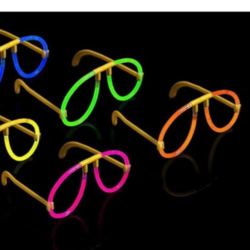 Wanna Party Glow in the Dark Glasses - Bendable Glow Eyeglasses Party Glasses for Adults & Kids with Connectors - DIY Glow Glasses - Image 4