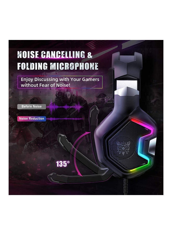 onikuma K10 Pro Wired Stereo Gaming Headset With Microphone - Image 3