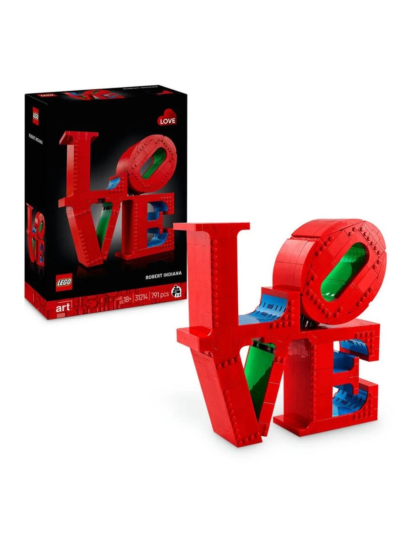 LEGO Art LOVE Building Set for Adults, Gift for Couples and Home Decor Idea 31214 - 791 Pieces - Image 1