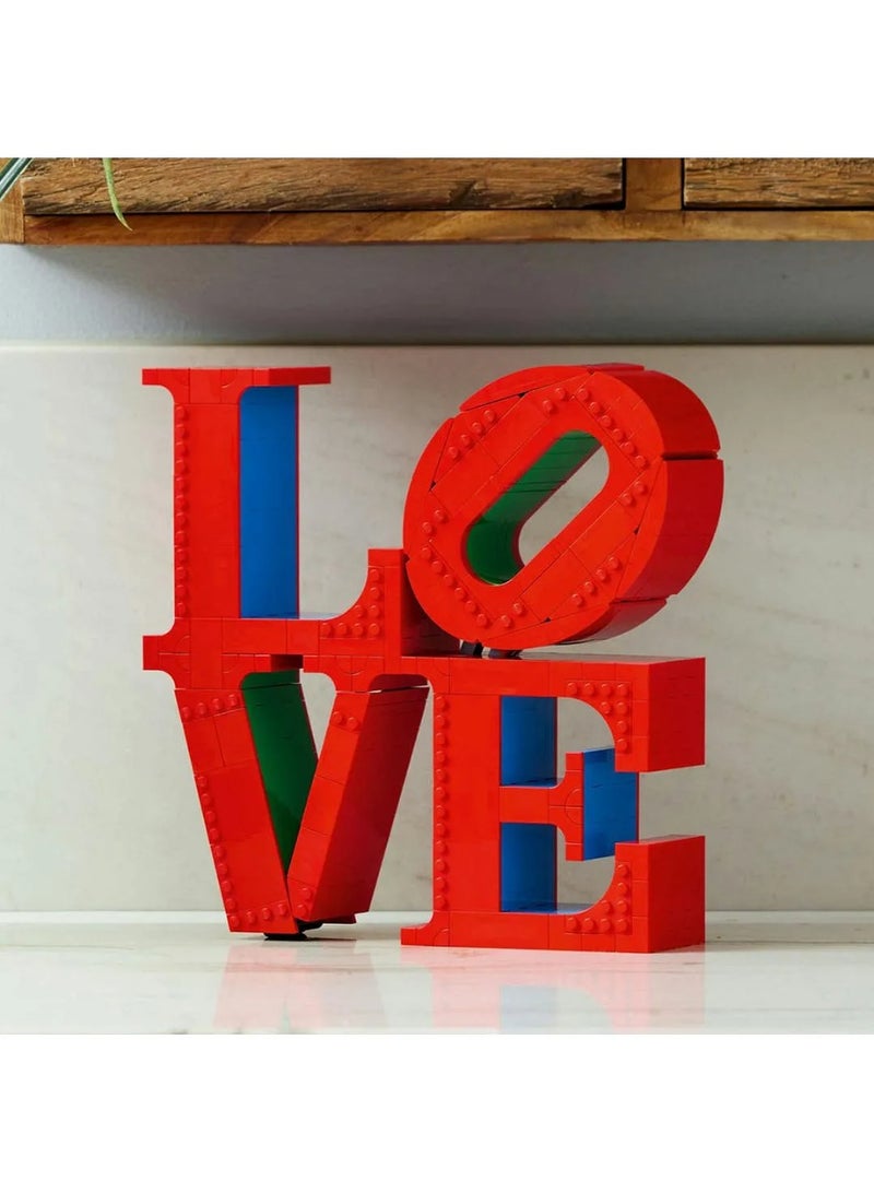 LEGO Art LOVE Building Set for Adults, Gift for Couples and Home Decor Idea 31214 - 791 Pieces - Image 3