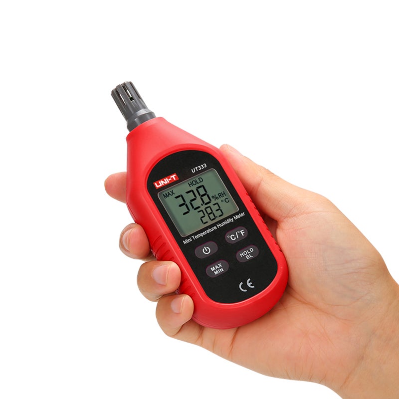 UNI-T UT333 Mini Temperature Humidity Meter Thermo-hygrometer Indoor Outdoor Overload Indication LCD Backlight - Image 4