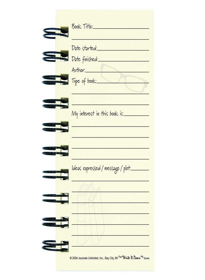 Write it Down series by Journals Unlimited, Guided Journal, Books I've Read, A Reader's Journal, Mini-Size 3”x5.5”, Kraft Hard Cover, Made in USA - Image 3