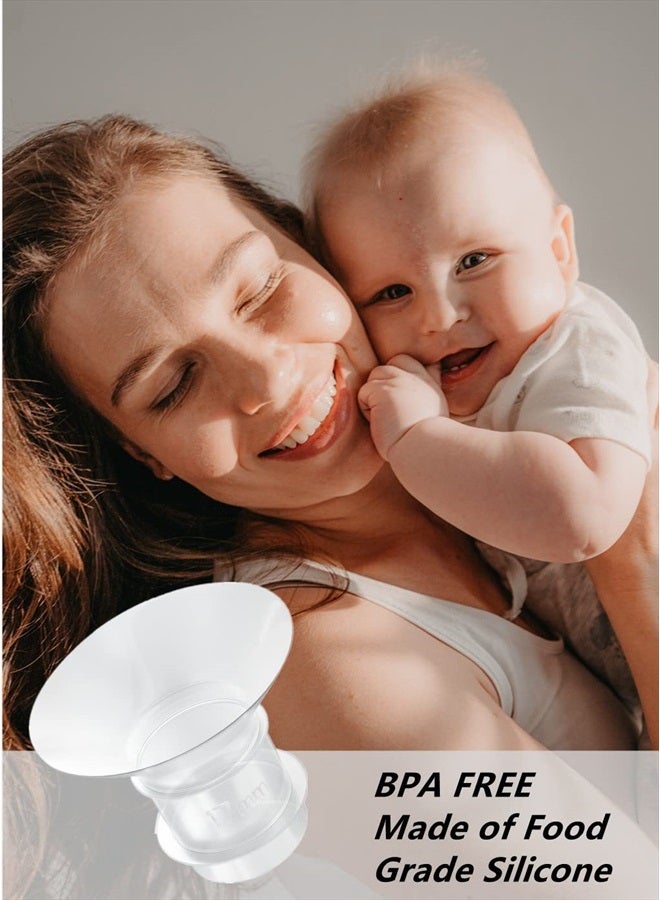 Smarbore 2PCS Flange Insert 19mm Compatible with Medela/Spectra/Willow/TSRETE/Momcozy S9/S12/S9Pro/S12Pro Breastpump 24mm Shields, Reduce 24mm Nipple Tunnel Down to Correct Size, Pump Parts Replace - Image 4