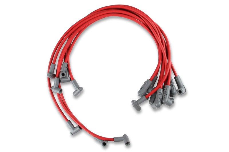 MSD 31359 Super Conductor Spark Plug Wire Set Red - Image 1