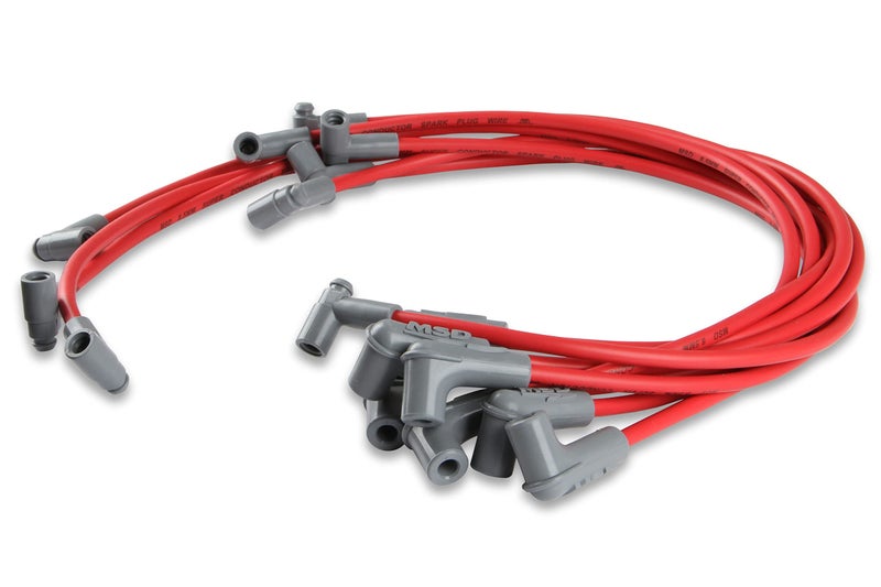 MSD 31359 Super Conductor Spark Plug Wire Set Red - Image 3