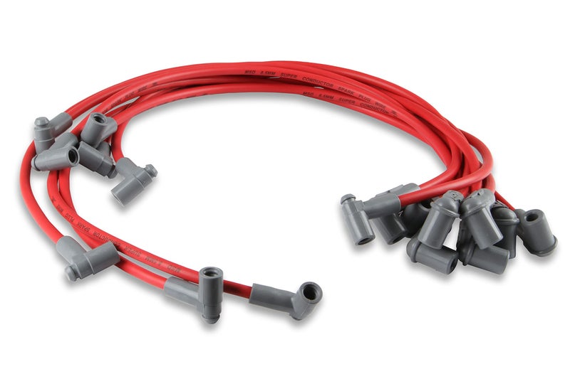 MSD 31359 Super Conductor Spark Plug Wire Set Red - Image 2