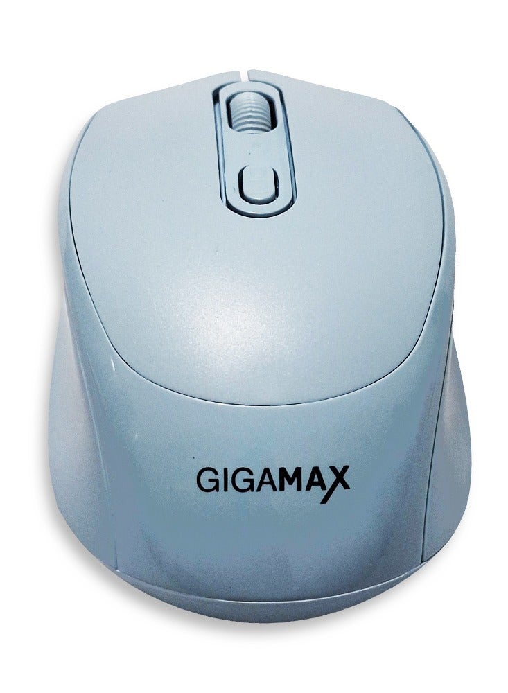جيجاماكس ماوس مكتب لاسلكي، G-1400، ماوس وظيفي سلكي/لاسلكي 1600 نقطة في البوصة مع 3 أوضاع اتصال، بلوتوث و2.4 جيجا لاسلكي، 4 أزرار ماكرو، سعة بطارية طويلة الأمد قابلة لإعادة الشحن للكمبيوتر الشخصي/Mac/الكمبيوتر المحمول المستخدم في المنزل والمكتب، أزرق - Image 5