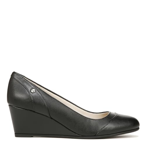 LifeStride Women's Dreams Wedge Pump, Black, 9 W US - Image 3