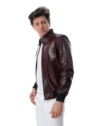 Top leather (T22) Men's Real Leather Bomber Casual Jacket - pzsku/ZCC5EAE09F192FD24FA5FZ/45/_/1718182234/29a53cac-88fe-489b-8873-2c0b7b9ed2cd