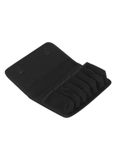 Thoraya 10 Holes Harmonicas Storage Bag Portable Black Eva Shockproof Cloth Cover 7-Holder  - Image 1