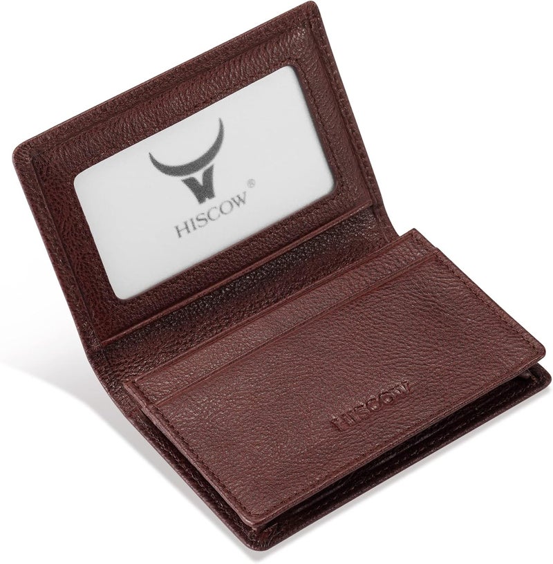 HISCOW Leather Business Card Case Holder for Men & Women, Italian Calfskin - Image 2
