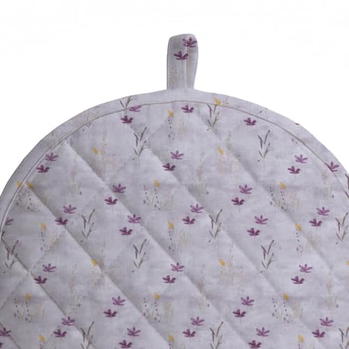 LINENWALAS Premium Cotton Tea Cosy for Kettle – 12x15 Inches | 3-Layer Thermal Insulation | Elegant Printed Design | Tea Kettle Warmer Pot Cover for Coffee Table, Dining Table Décor (Haze of Lavendor) - Image 5
