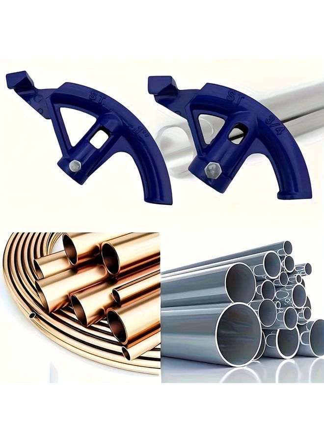 Large 1 Inch Manual Pipe Bender Kit Heavy Duty Tool for Copper Aluminum PVC Plumbing HVAC DIY - Image 5