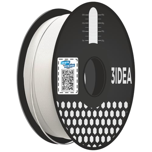 3Idea Premium PLA+ White 3D Printer Filament 1.75mm Dimensional Accuracy +/- 0.03mm Net Weight- 1 KG - Image 1