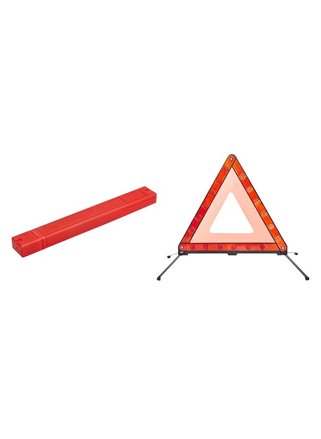 LAWAZIM Triangle Road Warning Sign III - High-Visibility Reflective Emergency Sign with Stable Base and Foldable Design - Portable Safety Triangle for Emergency Roadside Assistance Vehicle Breakdowns  - Image 1
