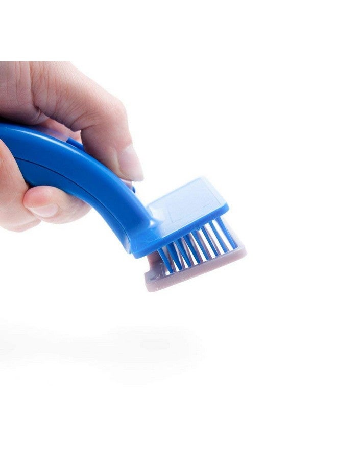 مجموعة من 2 قفاز تنظيف الحيوانات الأليفة Slicker Brush للكلاب والجراء من السلالات الكبيرة التي تتساقط شعرها من السلالات الصغيرة والمتوسطة والكبيرة، قفاز إزالة شعر الحيوانات الأليفة - تدليك بخمسة أصابع للكلاب والقطط ذات الفراء الطويل والقصير - Image 4