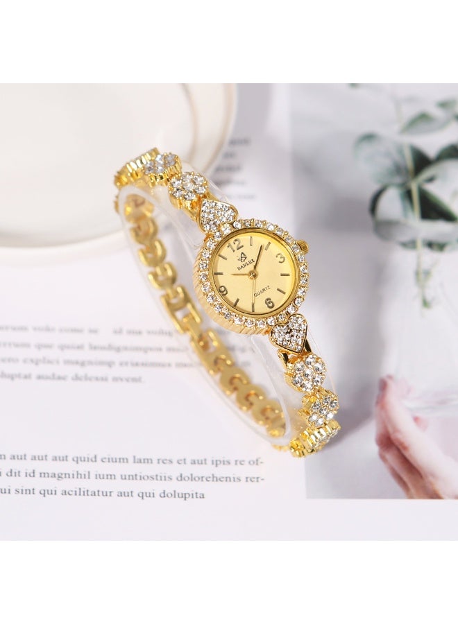 QUARTZ 2Pcs Ladies Watch Set Watch + Bracelet Set - Image 5