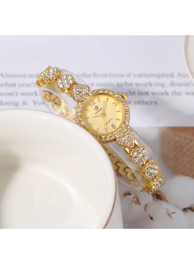 QUARTZ 2Pcs Ladies Watch Set Watch + Bracelet Set - Image 3