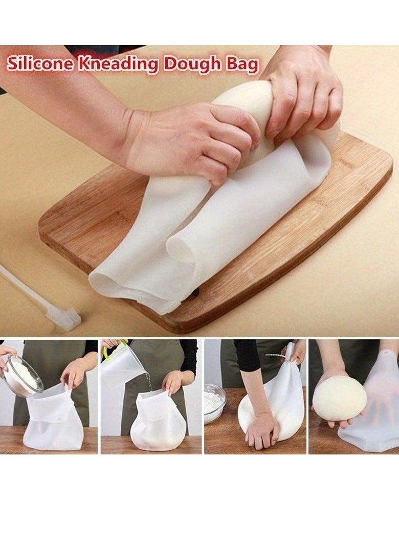 OMEVE 1pc Versatile Silicone Dough Kneading Bag for Bread, Pastry, and Pizza - Flour Mixer Bag for Easy Mixing - Kitchen Tool and Accessory for Effortless Baking - Image 3