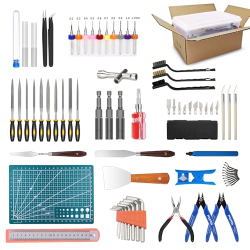 Mintion 82 Pcs 3D Printer Tool Kit with Case, 3D Printing Tools with Accessories of Deburring Tool, Nozzle Cleaning Kit, Screwdriver Kit, Tube Cutter for 3D Print Removing, Cleaning, Finishing, Carving - Image 1