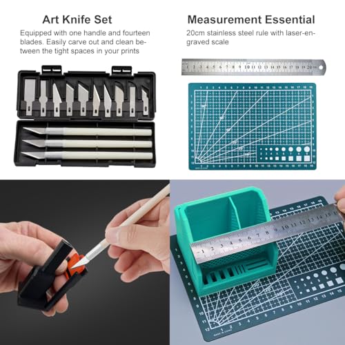 Mintion 82 Pcs 3D Printer Tool Kit with Case, 3D Printing Tools with Accessories of Deburring Tool, Nozzle Cleaning Kit, Screwdriver Kit, Tube Cutter for 3D Print Removing, Cleaning, Finishing, Carving - Image 5