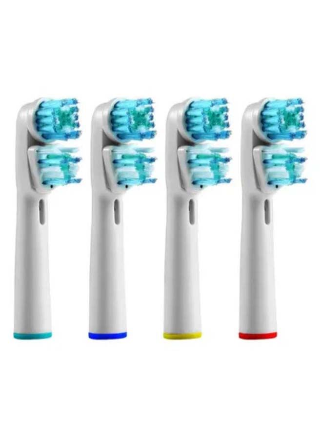 NIBEMINENT 4-Piece Replacement Toothbrush Heads For Oral-B Braun White - Image 1