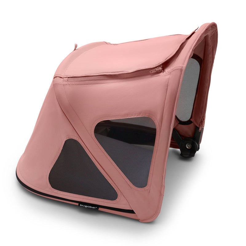Bugaboo Breezy Sun Canopy, Extendable for Extra Coverage and Optimal Sun Protection, Water Repellent, Compatible with Fox/Cameleon 3/Lynx Strollers (Morning Pink) - Image 1