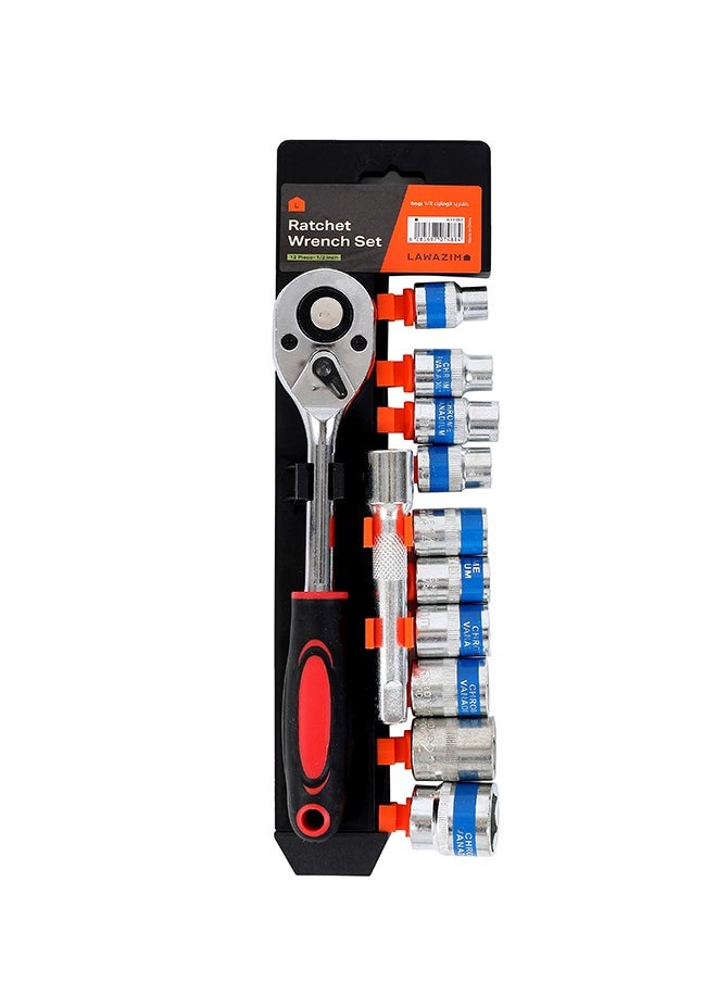 12-Piece Ratchet Wrench Set - 1/2inch