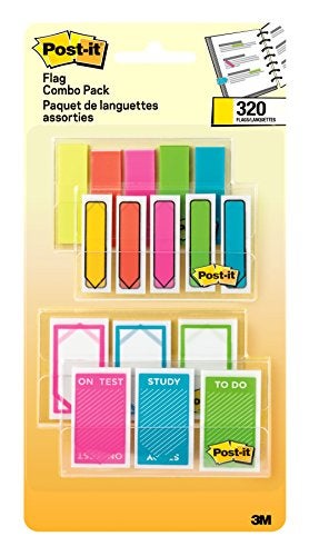 Post It Post-it Flags Assorted Color Combo Pack, Flags Make it Simple to Mark, Flag or Highlight Important Information, 120 .94 - Image 1