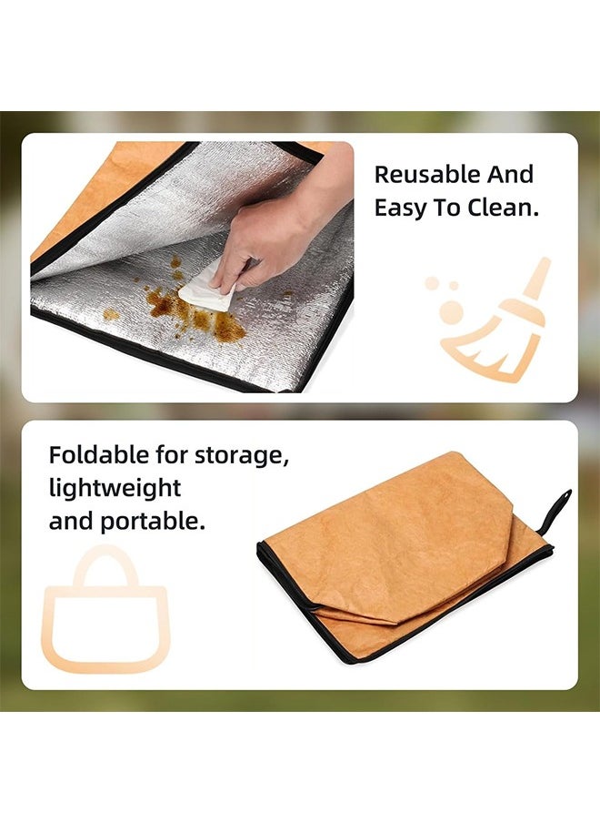 Reusable BBQ Meat Resting Blanket with Zipper – Large Insulated Bag for Resting Meat After Grilling and Smoking – Durable, Foldable & Easy to Clean BBQ Blanket (1 Pack, 21.4 x 16 x 8 in)