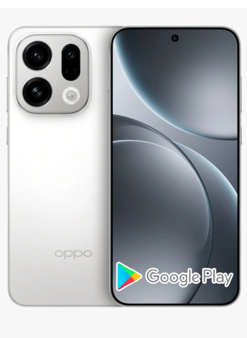 OPPO Find X9 5G Smart Phone (256GB 16GB RAM) White |Chinese Spec | 6.59” AMOLED HDR10+, 1B colors, 120Hz Screen MTK 9500 Dimensity 7025 mAh Battery 80W wired charging , NFC | 32MP selfie camera. 1.5K FHD+ flat screen with LTPO technology for smooth visuals | with Google Play Support - Image 1