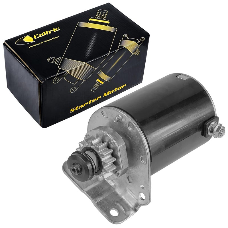 Caltric Starter Motor Compatible with John Deere Tractors LA100, LA105, LA110, LA115, LA125 - Image 1
