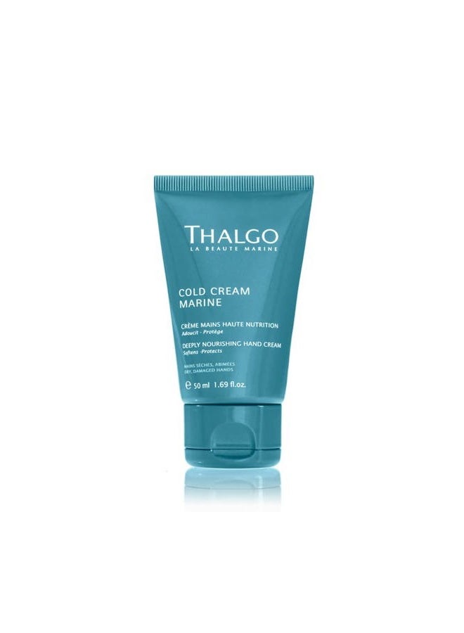 Thalgo Cold Cream Marine Deeply Nourishing Hand Cream, 1.69 Fl Oz - Image 1
