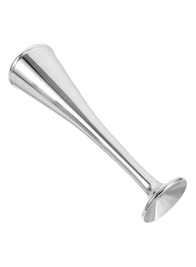 Fetal Sound Amplifier Aluminum Alloy Portable Pregnancy Heartbeat Listening Horn Silver - Image 1