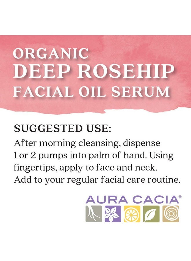 Aura Cacia Aura Cacia - Rosehip Restoring Serum | Organic Facial Care | 1 fl. oz.  - Image 2
