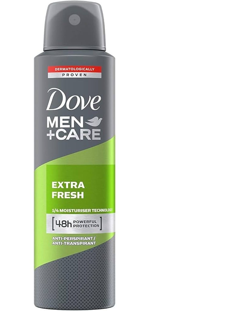 دوف بخاخ مزيل العرق مضاد للتعرق إكسترا فريش دراي للرجال + كير 150 مل (عبوة من 6 قطع) - Image 2