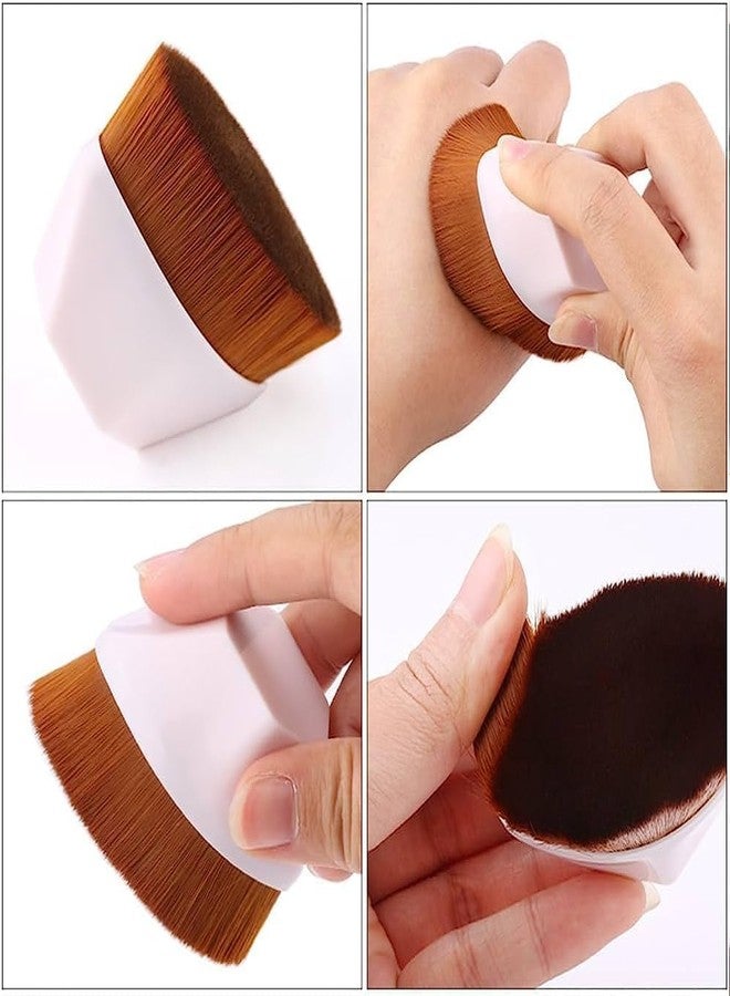 MEBISO Foundation Makeup Brush with Protective Case - Travel-Friendly Foundation Blending Brush for Liquid, Cream, Concealer, and Flawless Powder Application - Perfect for Women On-The-Go. (PINK) - Image 3