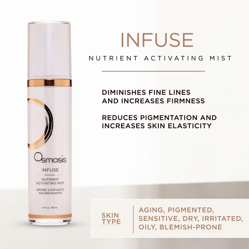 Osmosis Infuse Nutrient Hydrating Facial Mist, Plant-Based Minerals, Smooths, Enhances Product Penetration for All Skin Types, 2.7 Fl Oz - Image 2