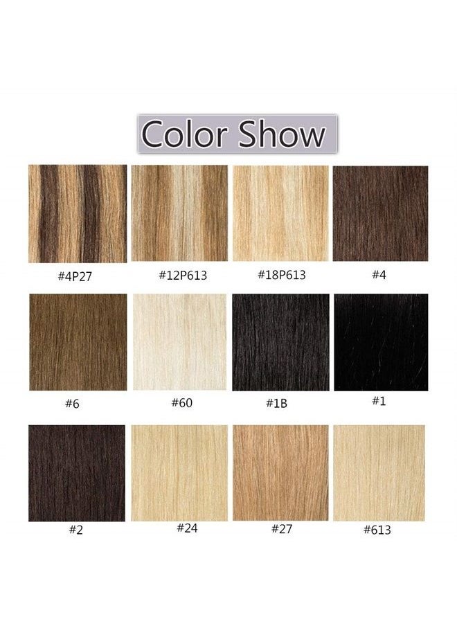 Rich Choices - 100 Strands/Pack I Tip Remy Human Hair Extensions Pre Bonded Keratin Stick In Hair Extensions Cold Fusion Hair Piece For Women Long Straight #12 Golden Brown 16'' 50g - Image 1