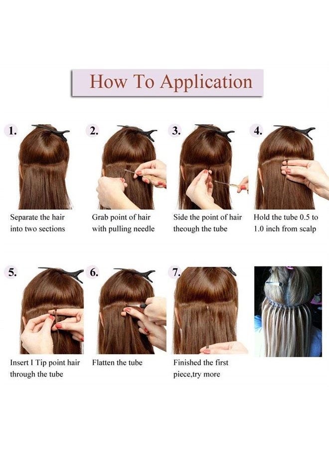 Rich Choices - 100 Strands/Pack I Tip Remy Human Hair Extensions Pre Bonded Keratin Stick In Hair Extensions Cold Fusion Hair Piece For Women Long Straight #12 Golden Brown 16'' 50g - Image 1