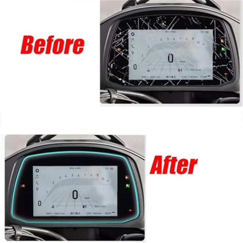 Vuzmode Motorcycle Dashboard Screen Protector - Image 3