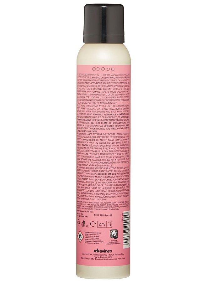 Davines هذا رذاذ لامع خفيف لإضفاء مزيد من اللمعان واللمعان وحماية مرطبة مضادة للتجعد 6.76 أونصة سائلة.  - Image 3