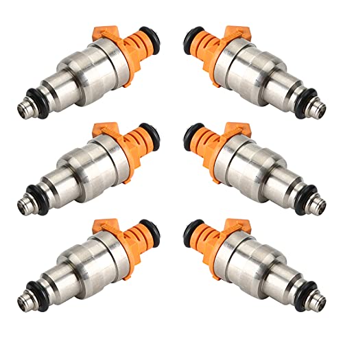 Frezon 6Pcs Fuel Injectors Fit For Cherokee 1987-1998, Comanche 1987-1991, Grand Cherokee 1993-98, Wrangler 1991-1998, I6 4.0L - Image 1