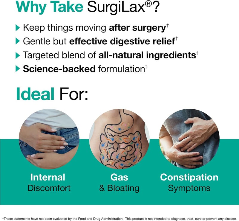 VitaMedica SurgiLax Digestive Blend  AllNatural 5 Day Colon Cleanse  Detox with Cascara Sagrada Ginger  Milk Thistle for Constipation Relief Gas  Bloating  10 Vegan Capsules - Image 3